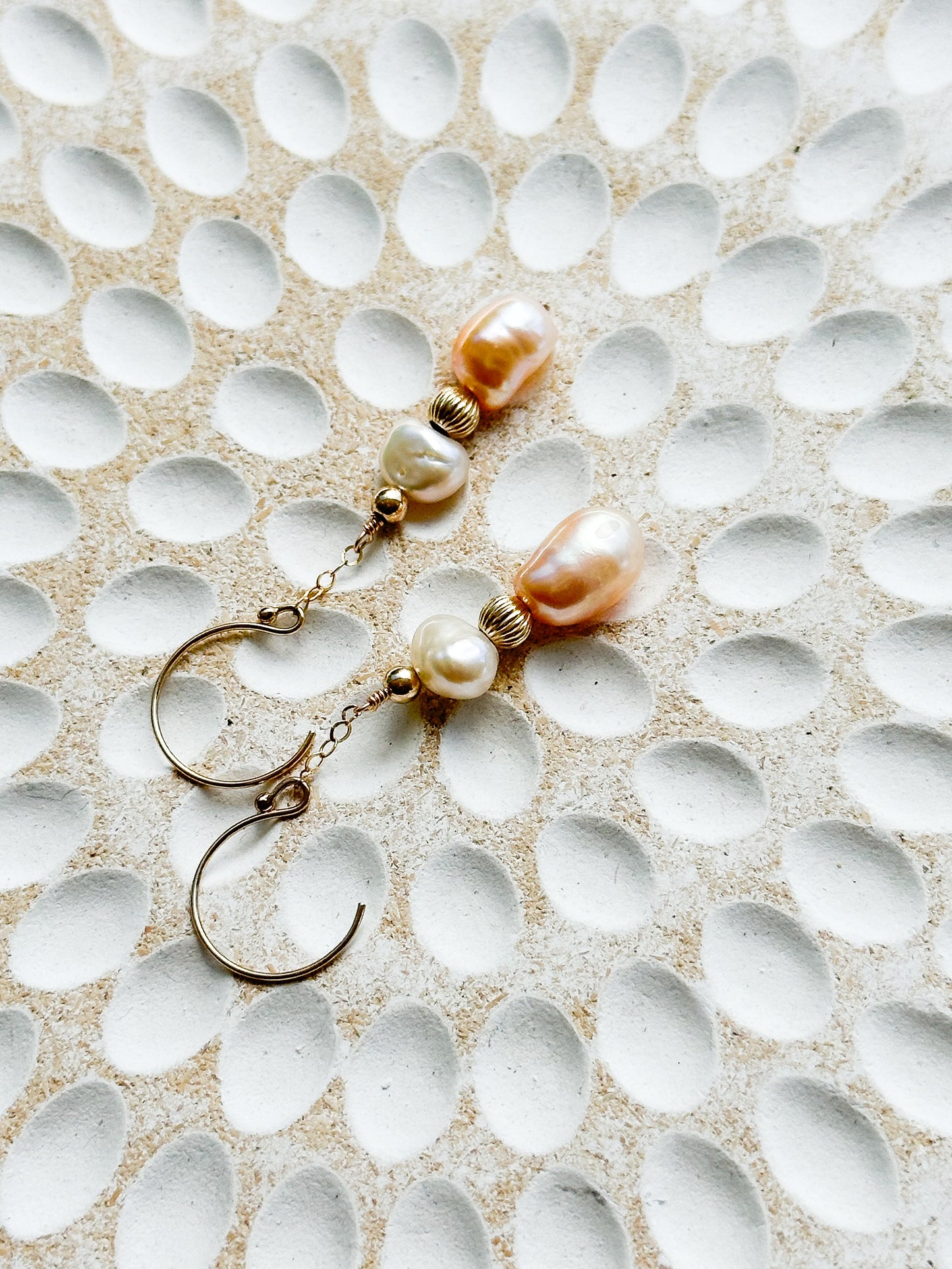 Mila 14K Filled Gold & Genuine Pearl Drop Earrings