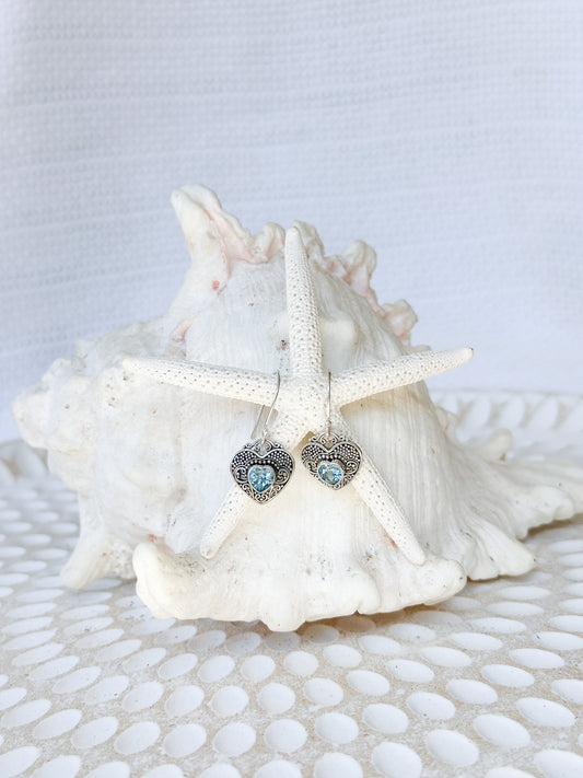 Sterling Silver & Blue Topaz Wilona Earrings