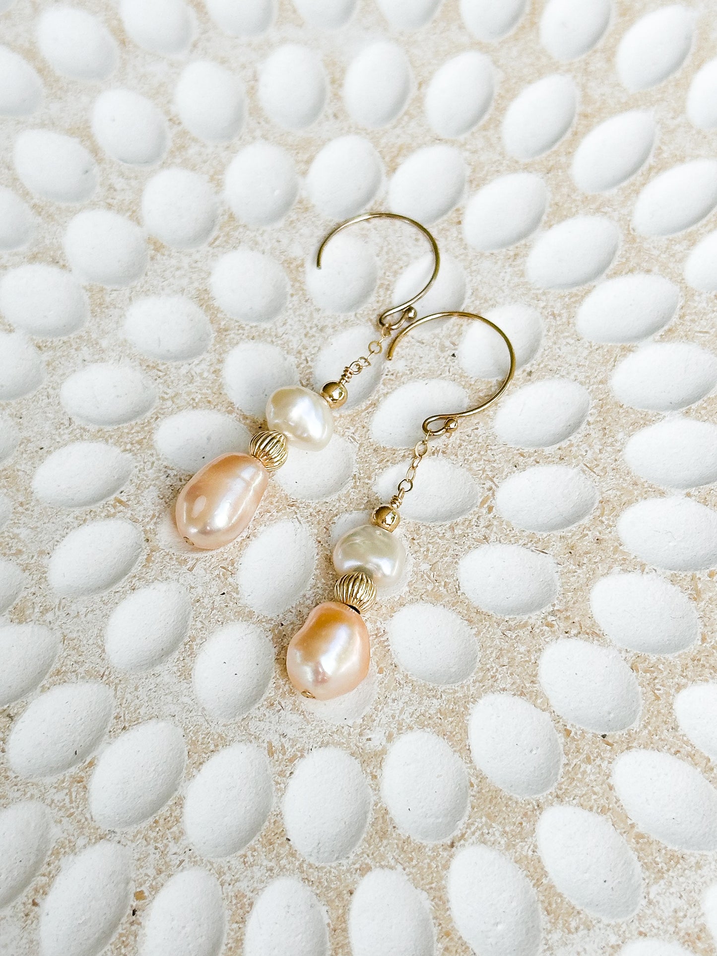 Mila 14K Filled Gold & Genuine Pearl Drop Earrings