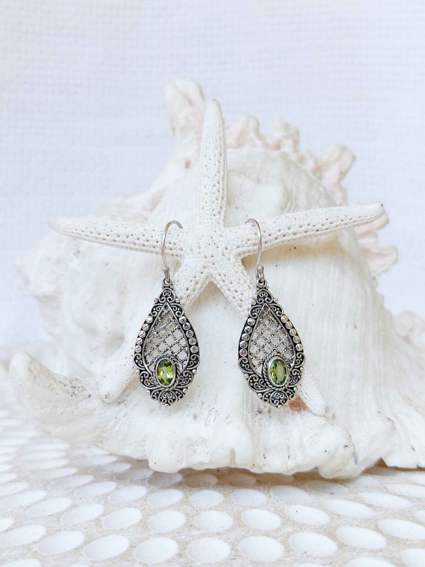 Sterling Silver & Peridot Maura Earrings