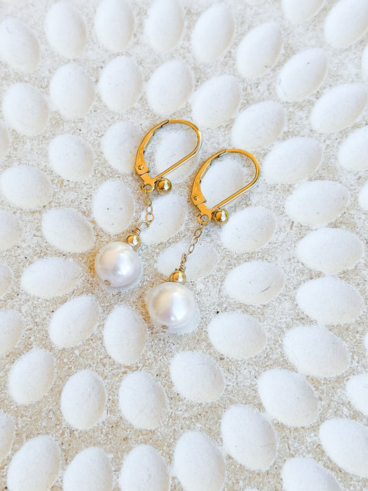 Liliana 14K Gold Filled & Genuine Freshwater Pearl Earrings