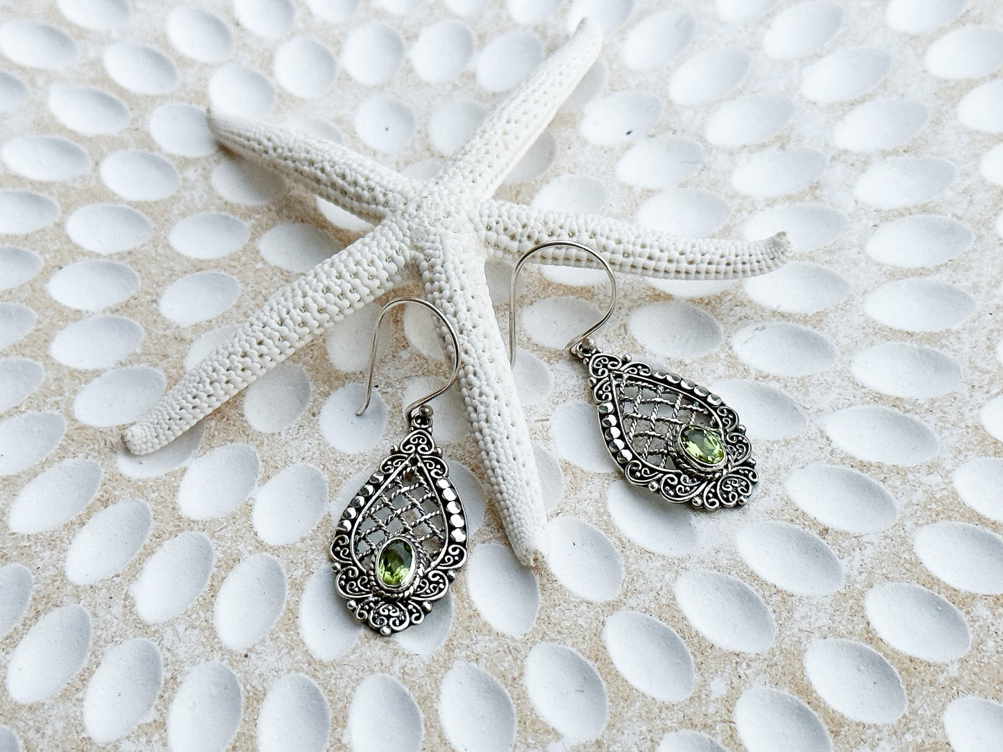 Sterling Silver & Peridot Maura Earrings