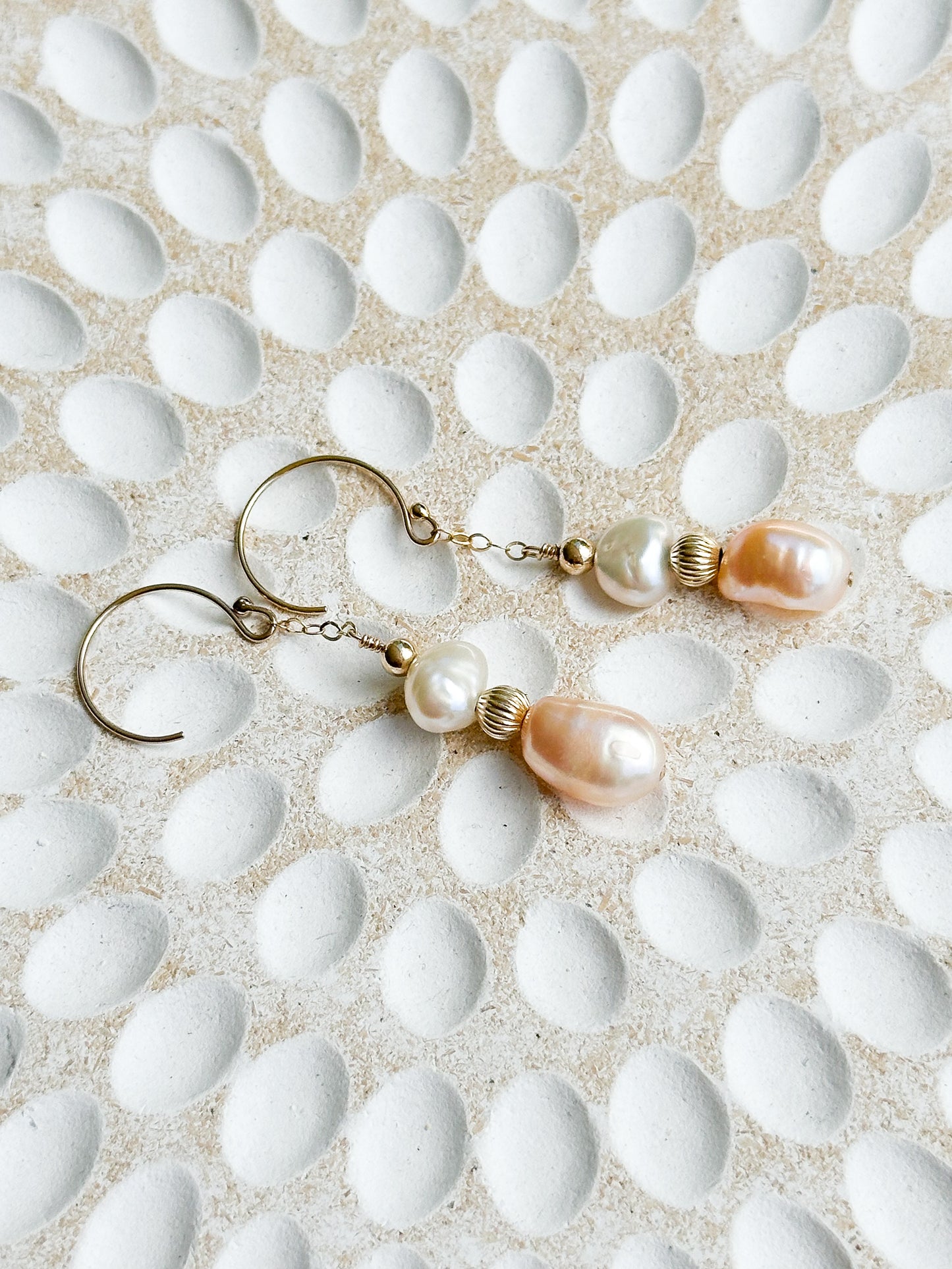 Mila 14K Filled Gold & Genuine Pearl Drop Earrings