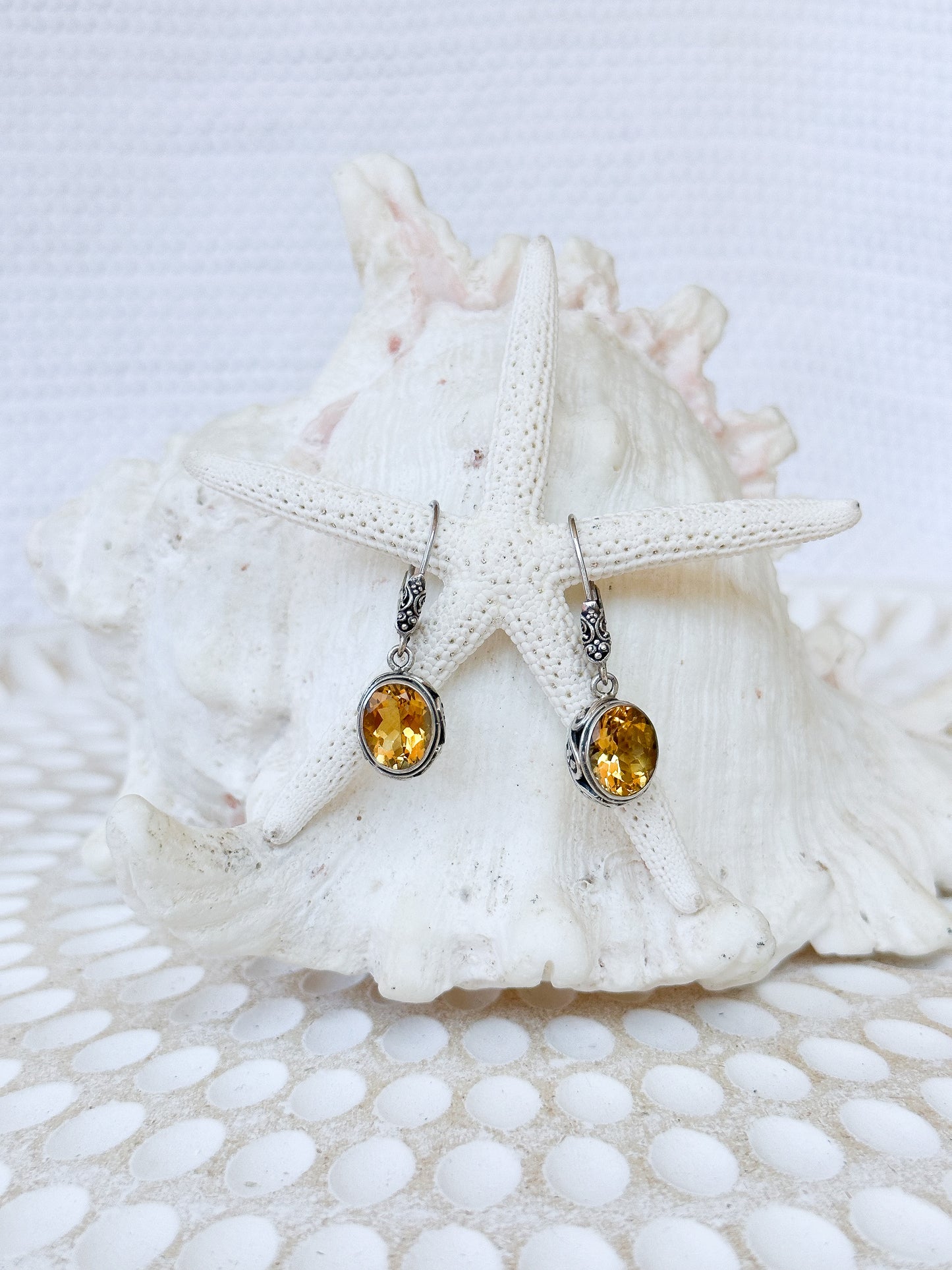 Sterling Silver & Citrine Ranaya Earrings