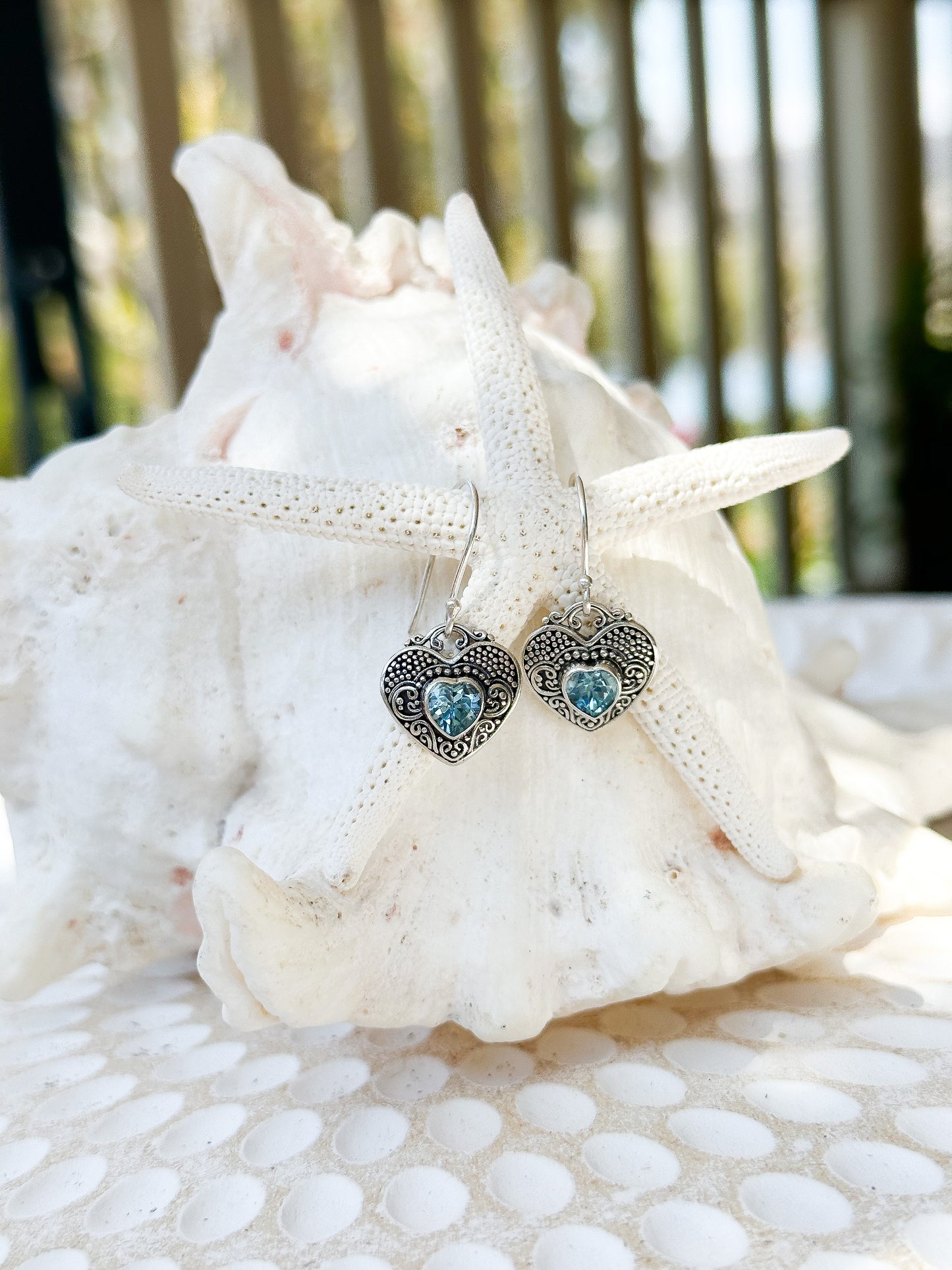Sterling Silver & Blue Topaz Wilona Earrings