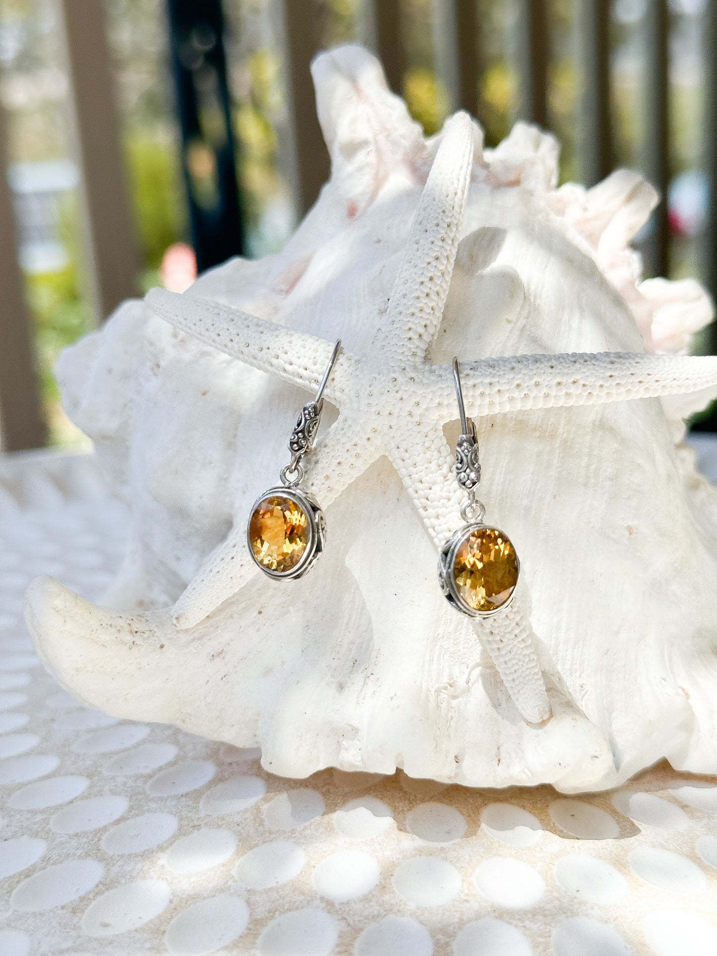 Sterling Silver & Citrine Ranaya Earrings