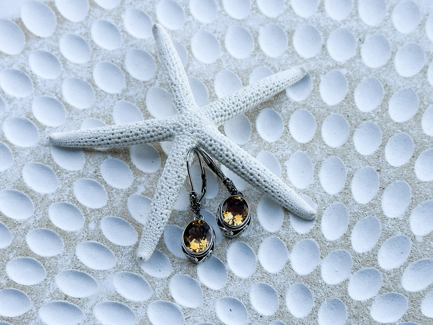 Sterling Silver & Citrine Ranaya Earrings