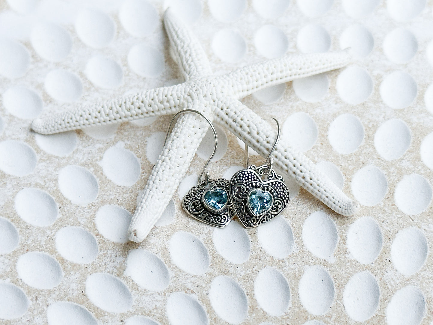 Sterling Silver & Blue Topaz Wilona Earrings