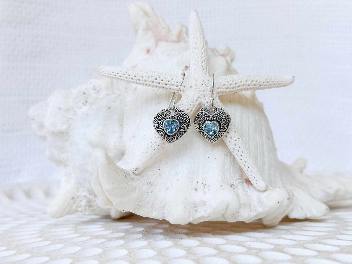 Sterling Silver & Blue Topaz Wilona Earrings