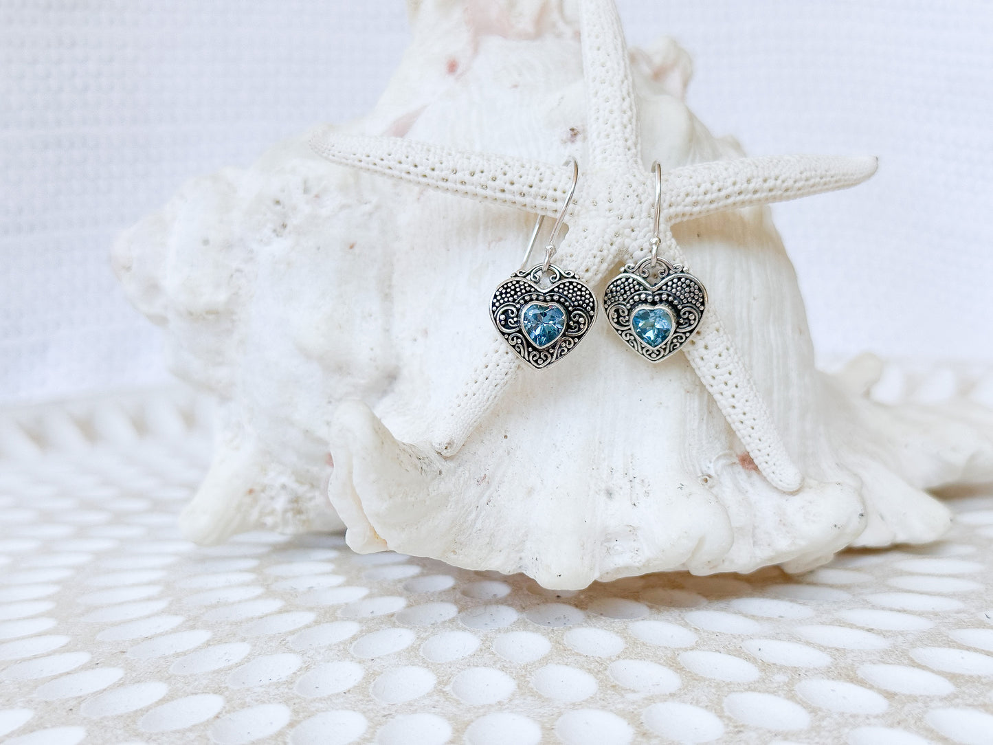 Sterling Silver & Blue Topaz Wilona Earrings