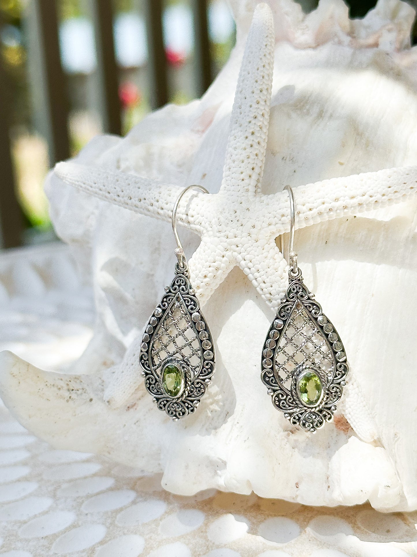 Sterling Silver & Peridot Maura Earrings