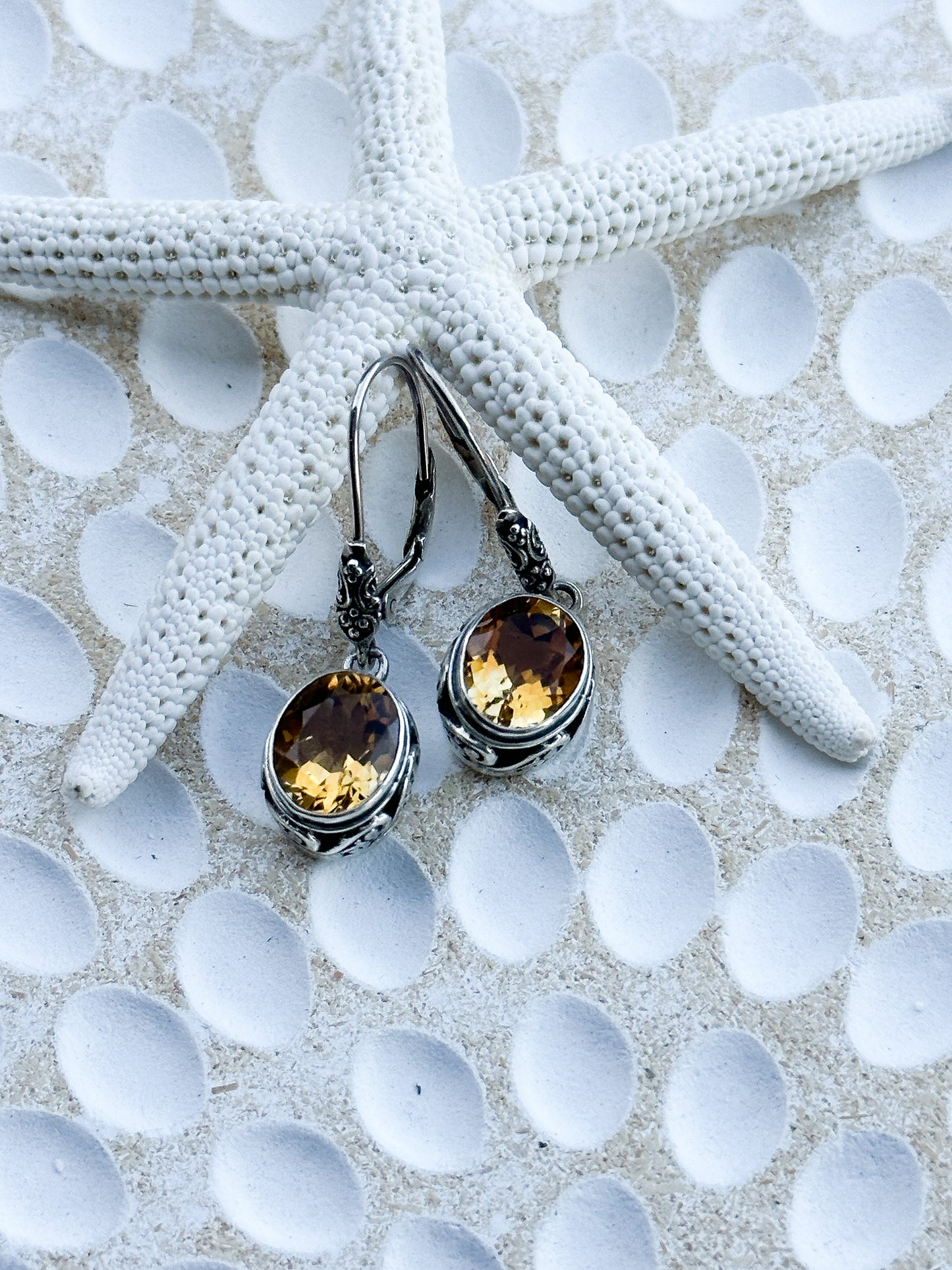 Sterling Silver & Citrine Ranaya Earrings