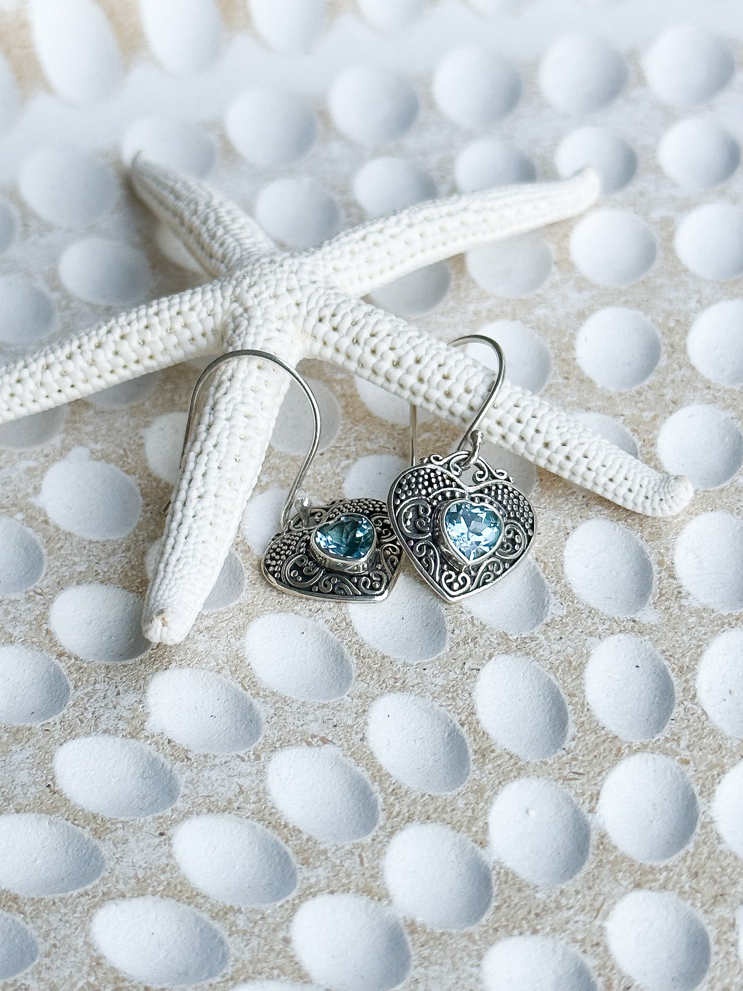 Sterling Silver & Blue Topaz Wilona Earrings