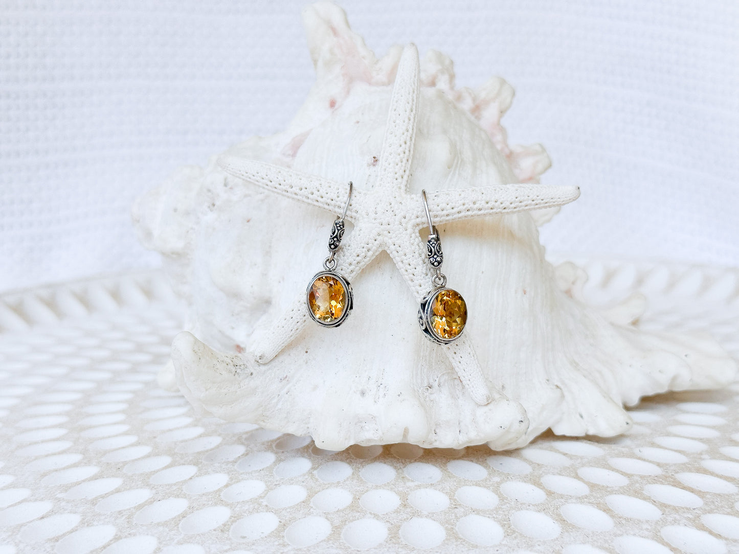 Sterling Silver & Citrine Ranaya Earrings