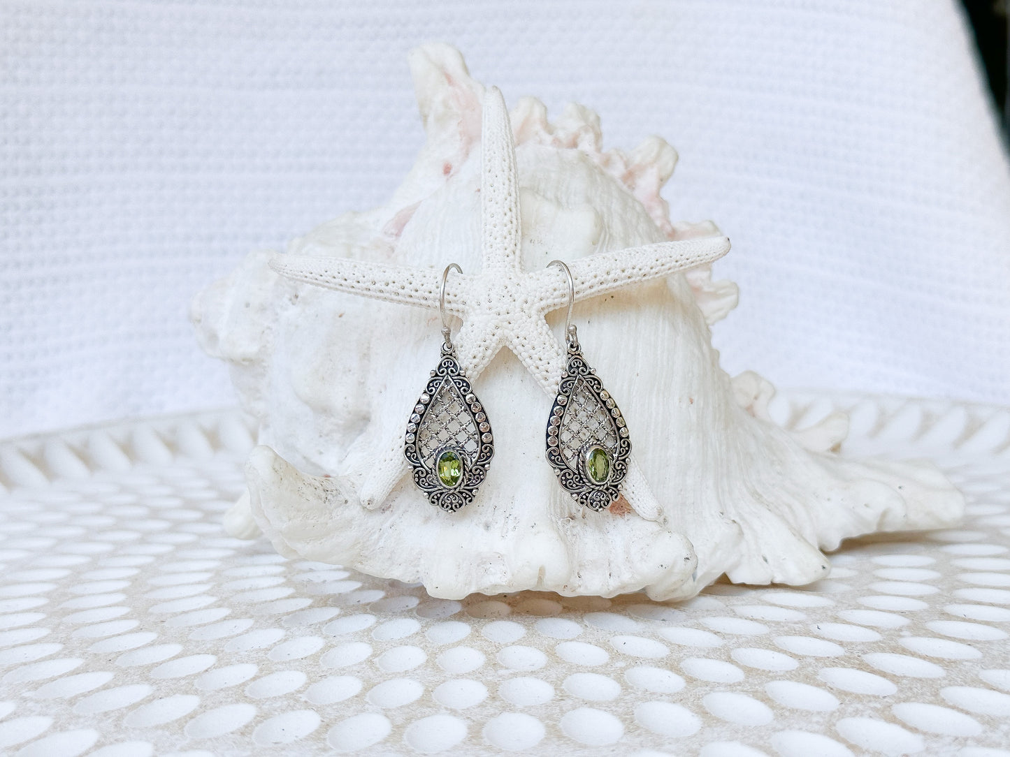 Sterling Silver & Peridot Maura Earrings