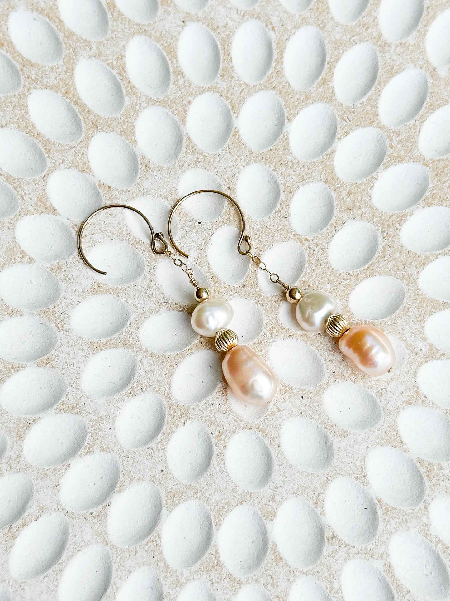 Mila 14K Filled Gold & Genuine Pearl Drop Earrings