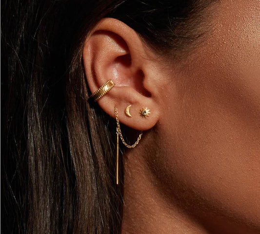 Light and Love Gold Ear Cuff