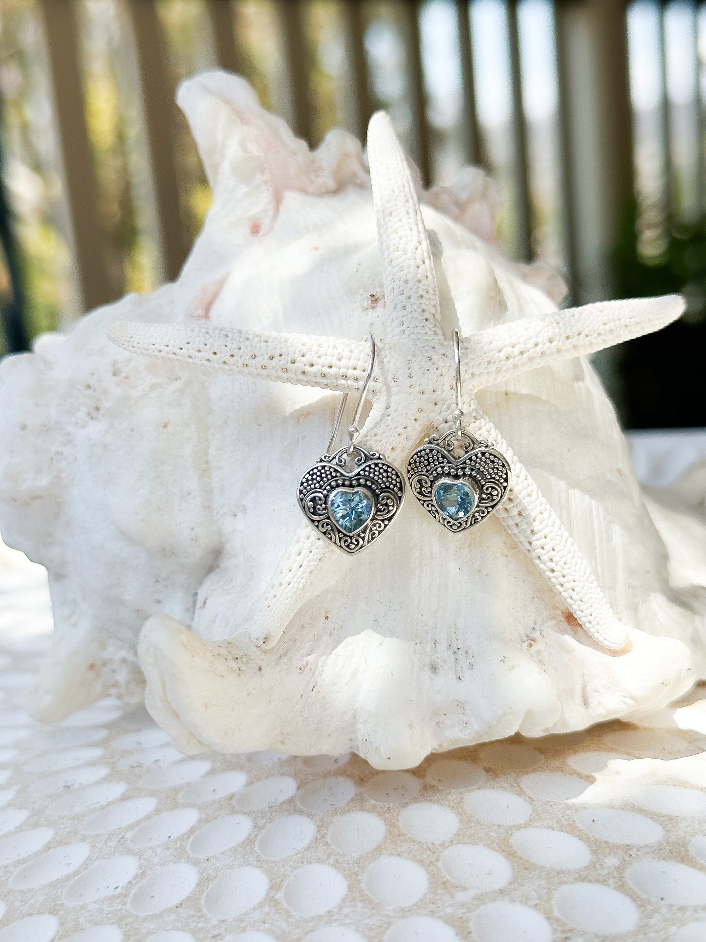 Sterling Silver & Blue Topaz Wilona Earrings