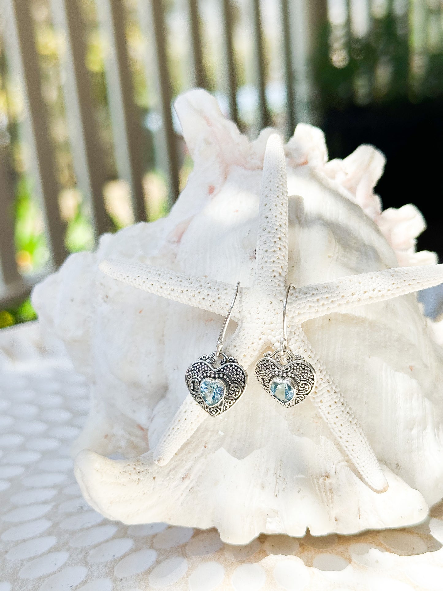 Sterling Silver & Blue Topaz Wilona Earrings