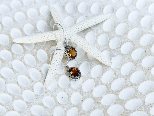 Sterling Silver & Citrine Jagaraga Earrings