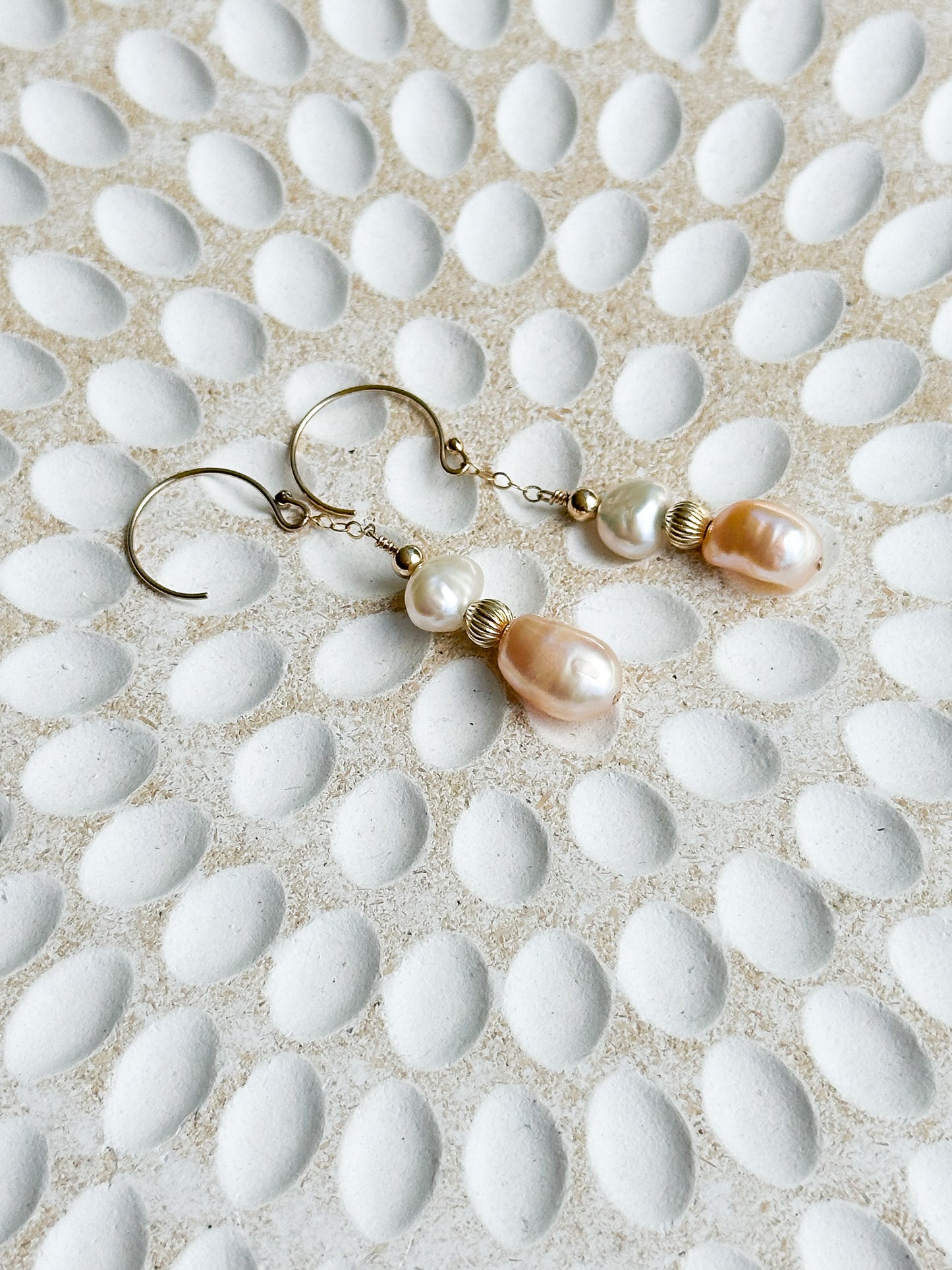 Mila 14K Filled Gold & Genuine Pearl Drop Earrings
