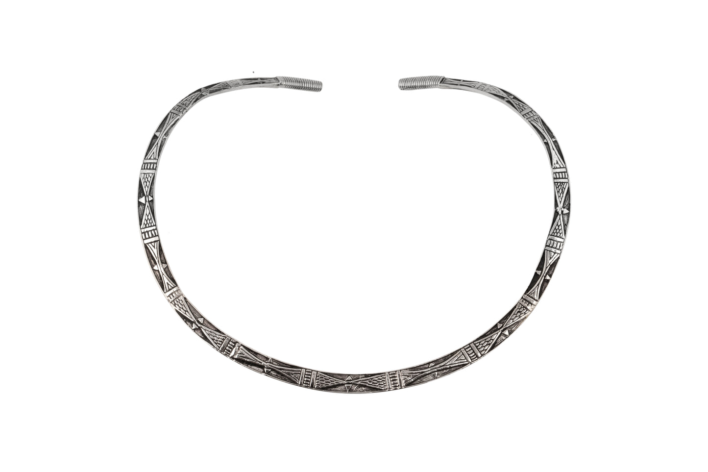 Ambhika Choker - White Brass