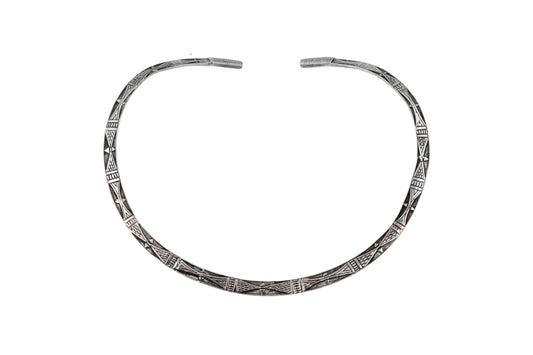 Ambhika Choker - White Brass