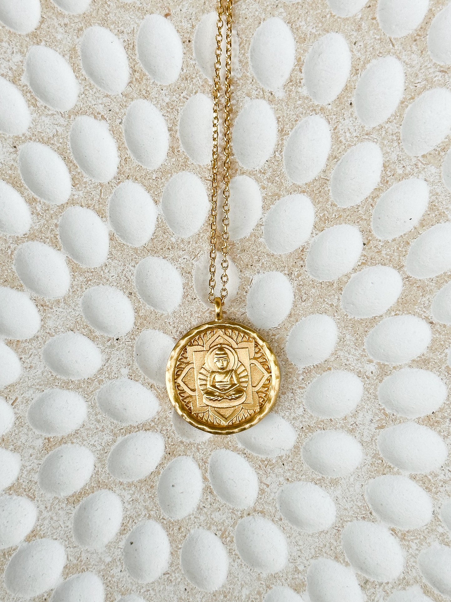 Gold Buddha, Inner Peace Necklace