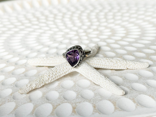 Sterling Silver & Amethyst Fiara Ring