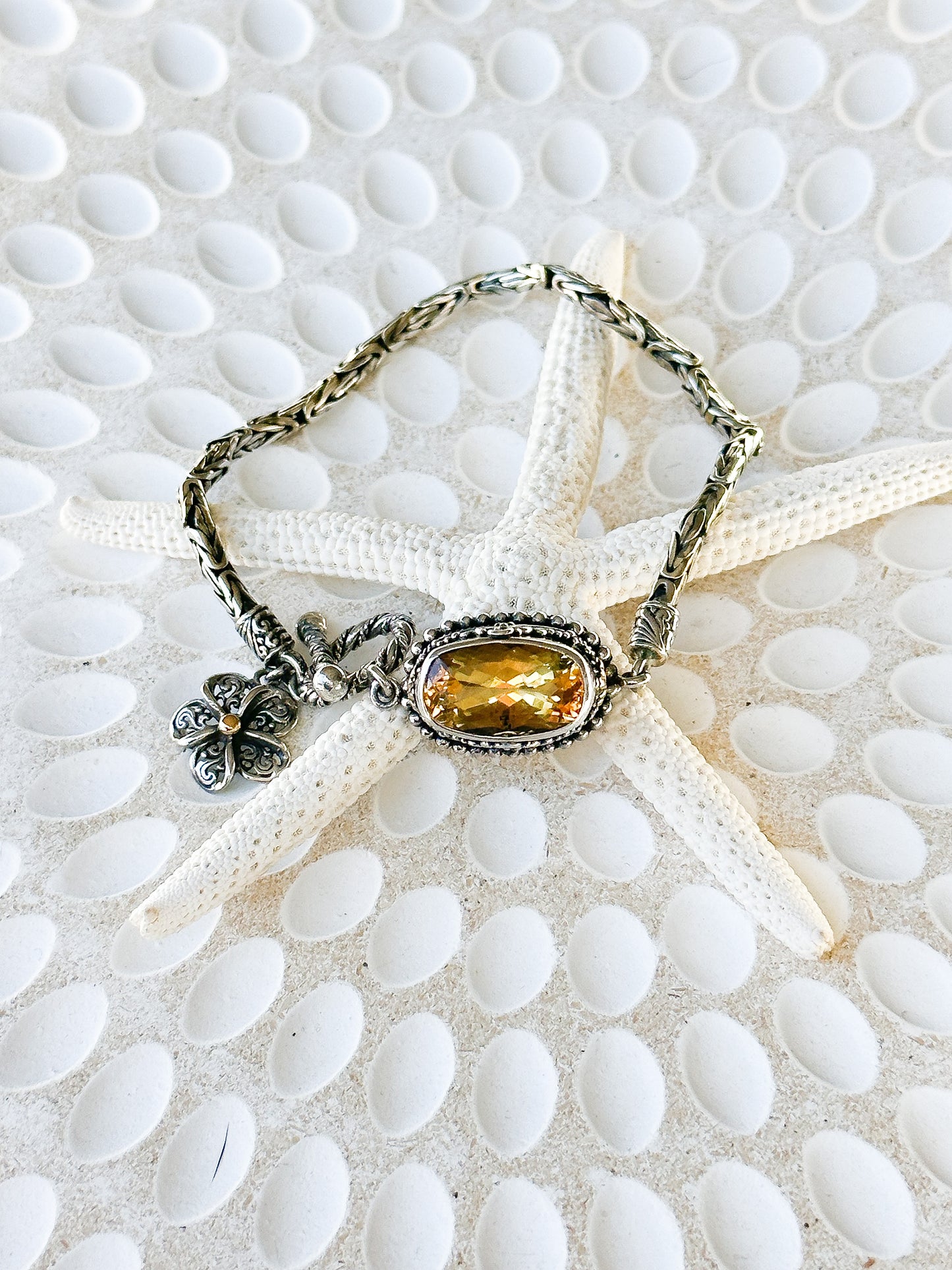 Citrine & Sterling Silver Sampian Bracelet