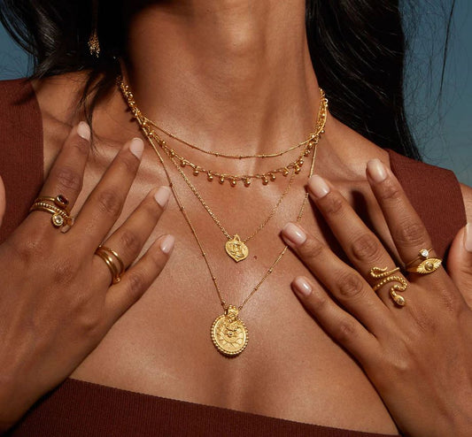 Peaceful Buddha Gold Necklace