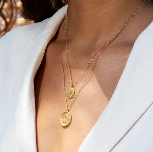 Gold Buddha, Inner Peace Necklace