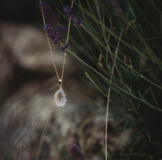 Agate Geode Necklace