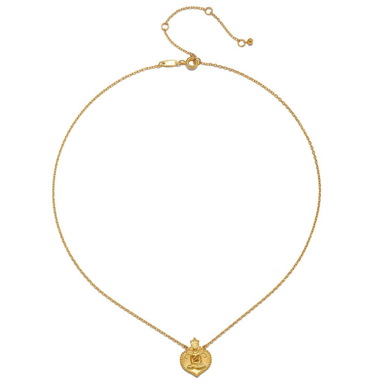 Peaceful Buddha Gold Necklace