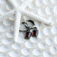 Sterling Silver & Garnet Angseri Earrings