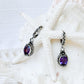 Sterling Silver & Amethyst Gianyar Earrings