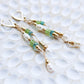 Prasinos 14K Filled Gold, Green Peridot, Apatite & Genuine Freshwater Pearl Drop Earrings