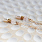 Rosario 14K Filled Gold, Genuine Freshwater Pearl, Rose Quartz & Herkimer Diamond Drop Earrings