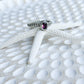 Sterling Silver & Rhodolite Tuban Ring