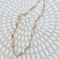 Titania 14K Filled Gold, Herkimer Diamond, Rose Quartz & Genuine Pearl Necklace