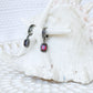 Sterling Silver & Garnet Angseri Earrings