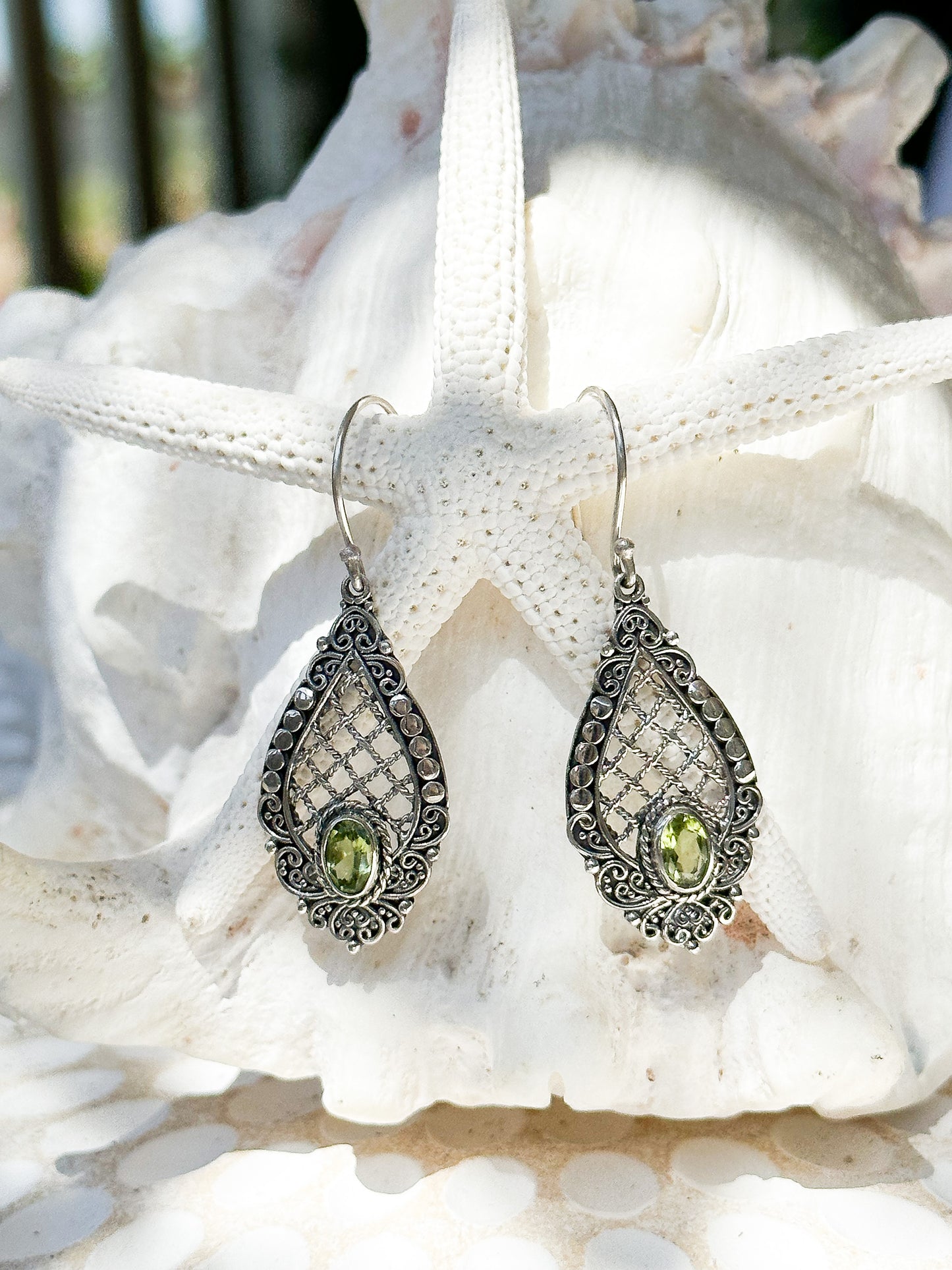 Sterling Silver & Peridot Maura Earrings