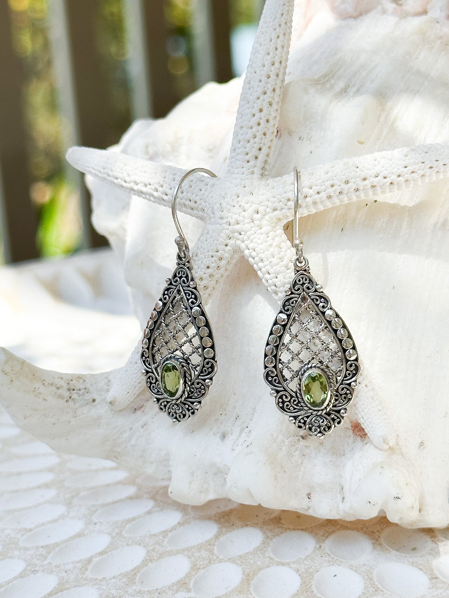 Sterling Silver & Peridot Maura Earrings