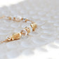 Dagon 14K Filled Gold, Genuine Freshwater Pearl, Moonstone & Herkimer Diamond Tribal Fish Bracelet