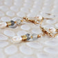 Kalia 14K Filled Gold, Genuine Freshwater Pearl & Labradorite Earrings