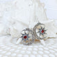 Sterling Silver & Garnet Sunara Earrings