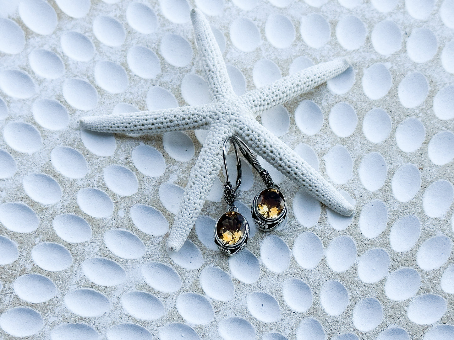 Sterling Silver & Citrine Ranaya Earrings