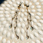 Ophelia 14k Filled Gold, Herkimer Diamond, Rose Quartz & Genuine Freshwater Pearl Drop Earrings