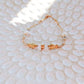 Dagon 14K Filled Gold, Genuine Freshwater Pearl, Moonstone & Herkimer Diamond Tribal Fish Bracelet