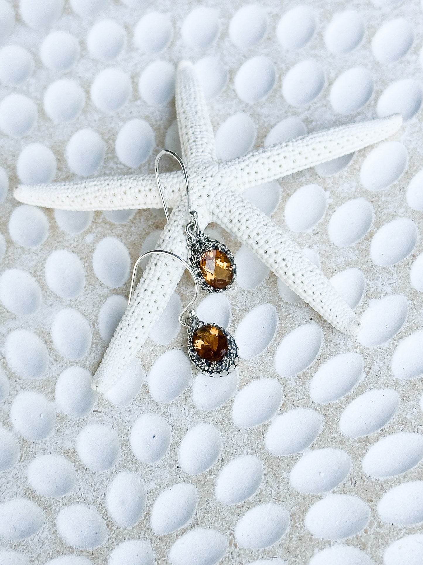 Sterling Silver & Citrine Jagaraga Earrings
